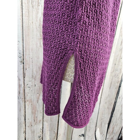 ALK Women's Small J.Jill Tunic Length Open Front 3/4 Sleeve Cardigan Sweater EUC - Picture 5 of 10